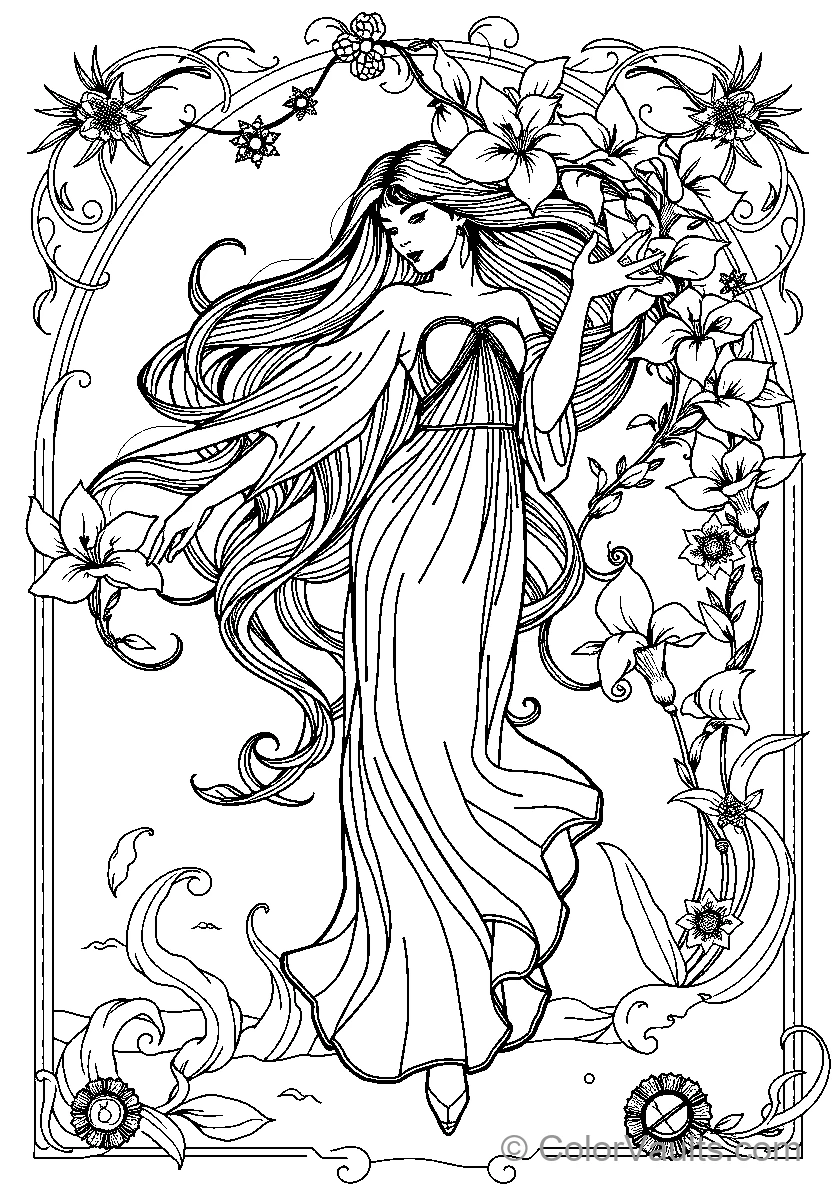 Floral Woman (Scene 14)