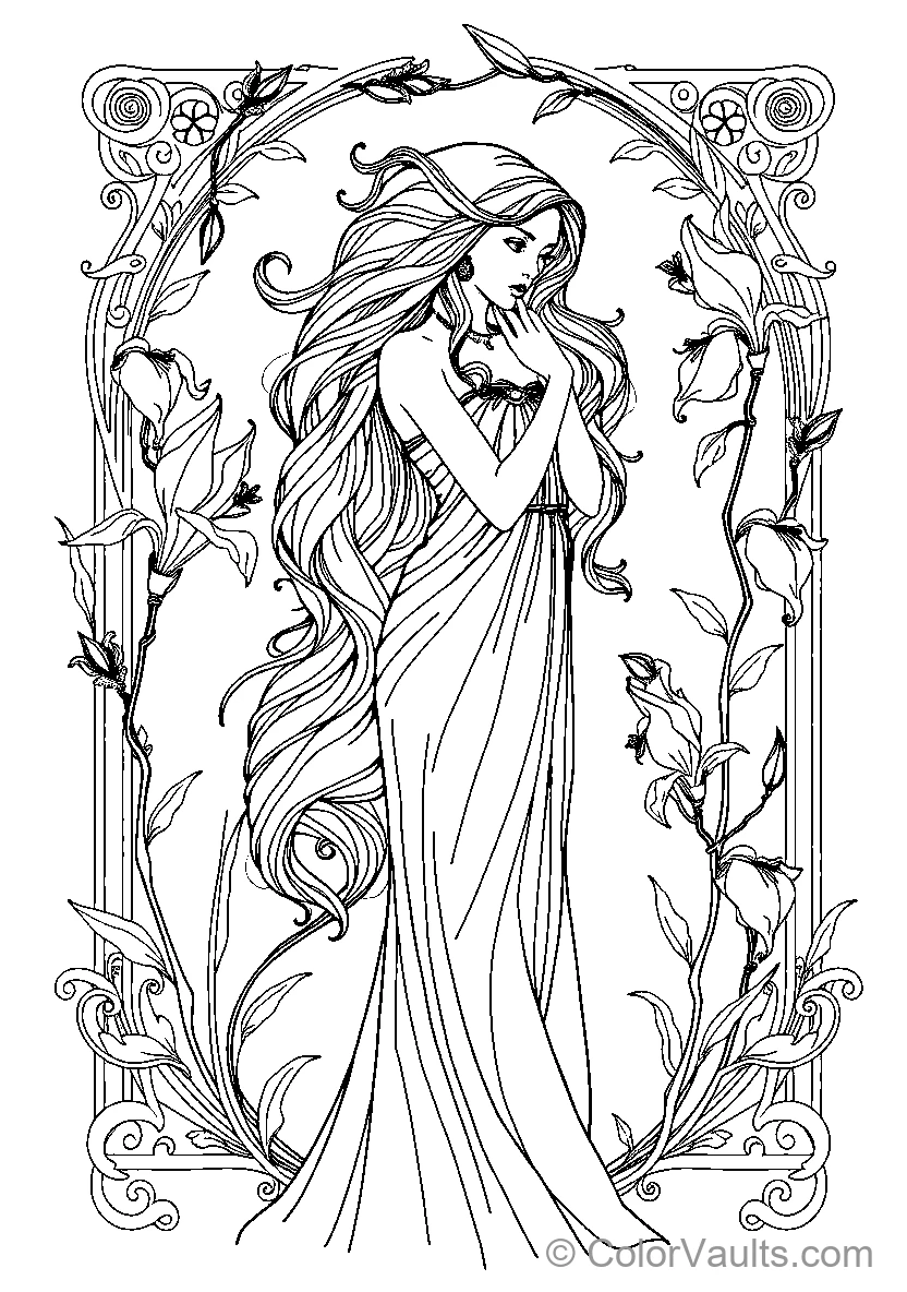 Floral Woman (Scene 17)