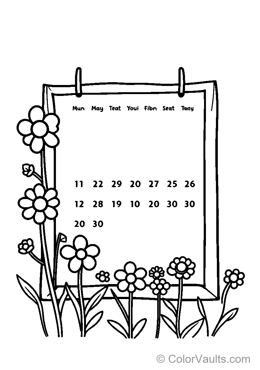 Flower Calendar (Scene 3)