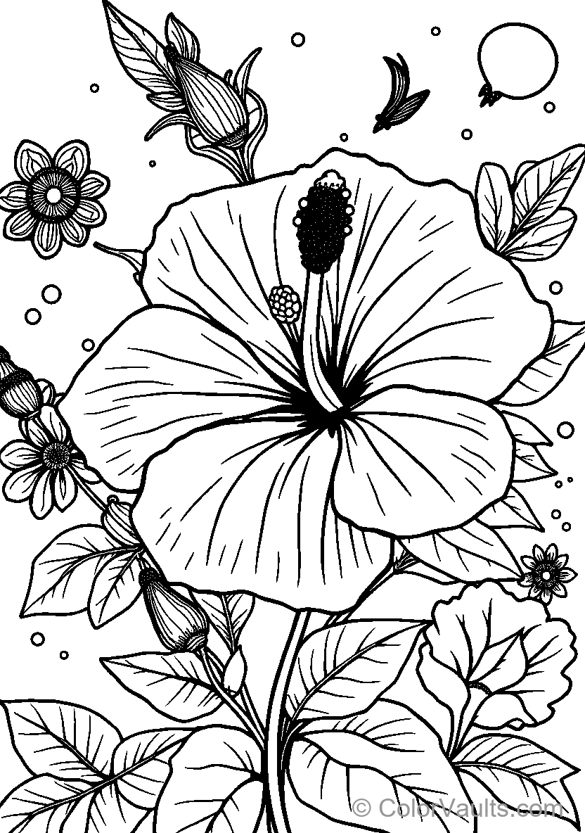 Large Hibiscus Flower