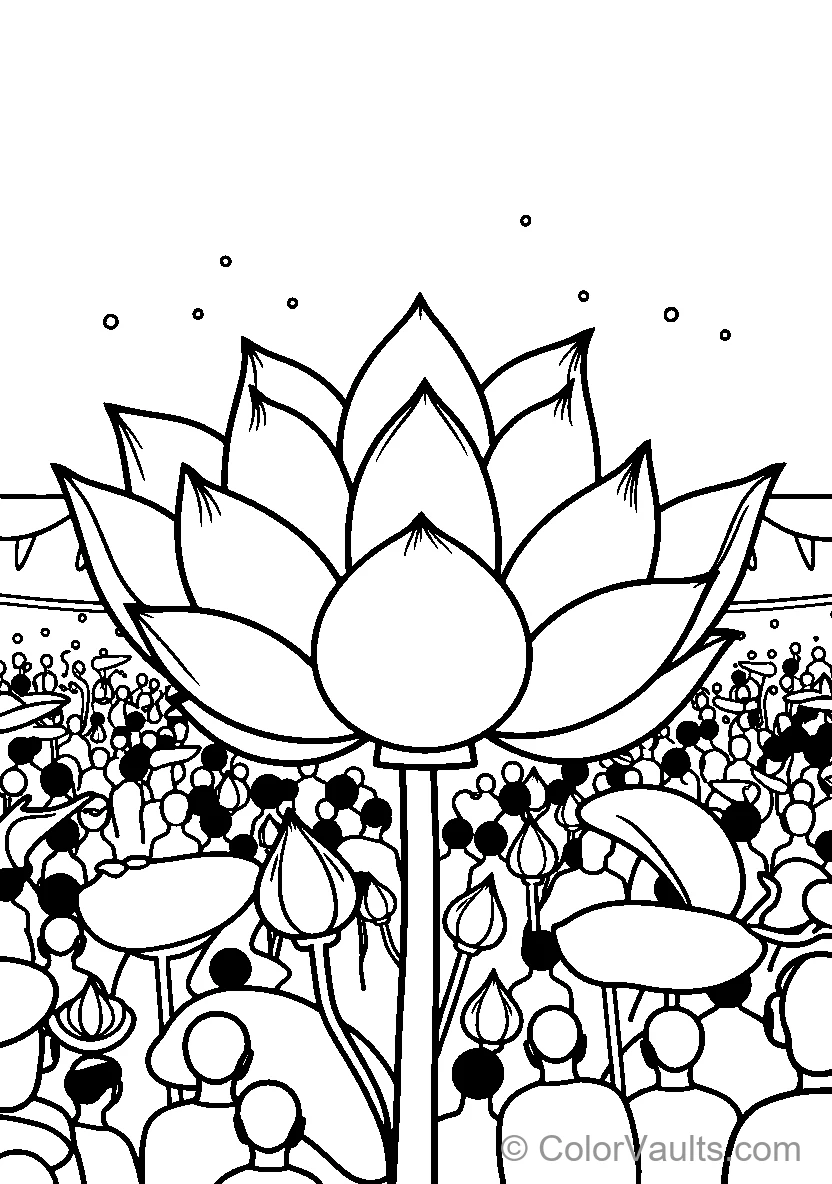 Lotus Flower Gathering