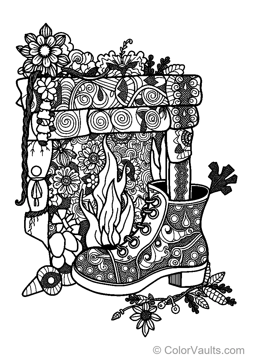 Ornate Floral Shoe