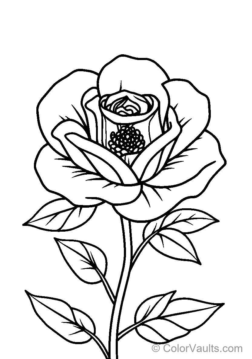 Rose with Berries
