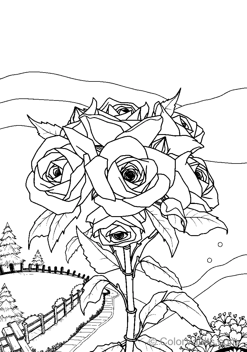 Roses Bouquet (Scene 3)
