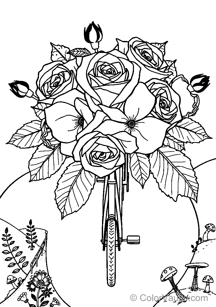 Roses and Bicycle