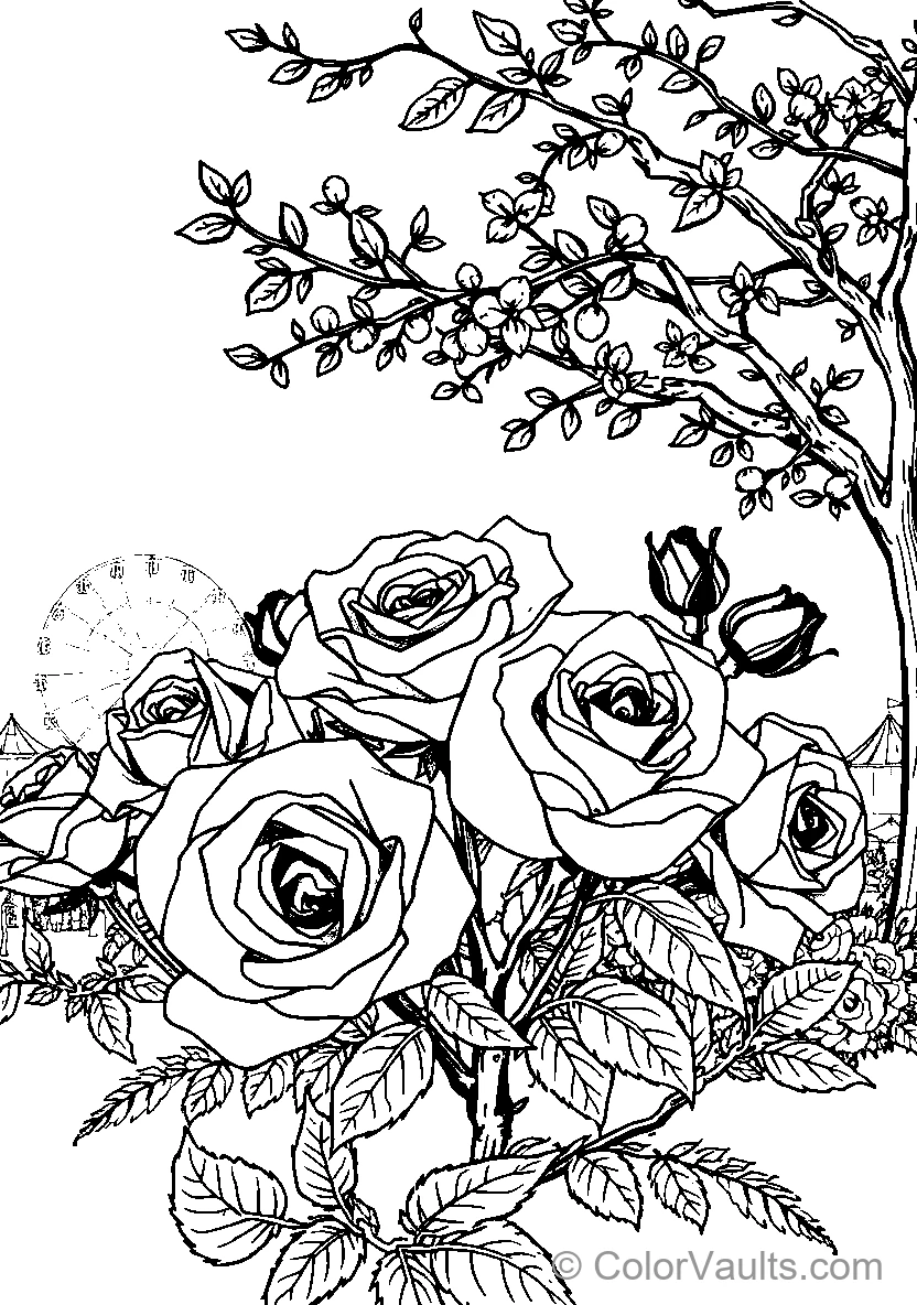 Roses In Bloom