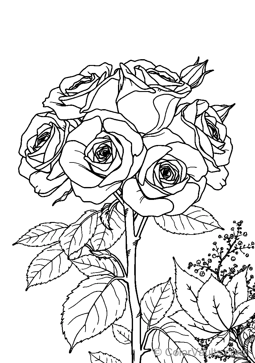 Roses In A Bouquet (Scene 3)