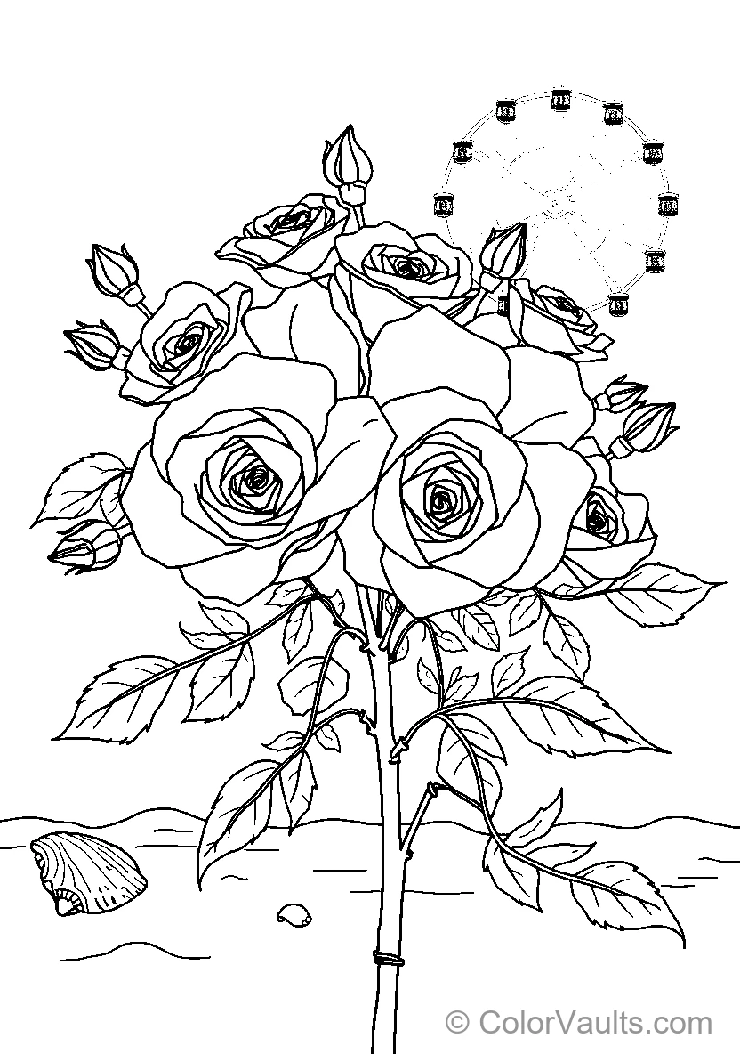 Roses In A Vase