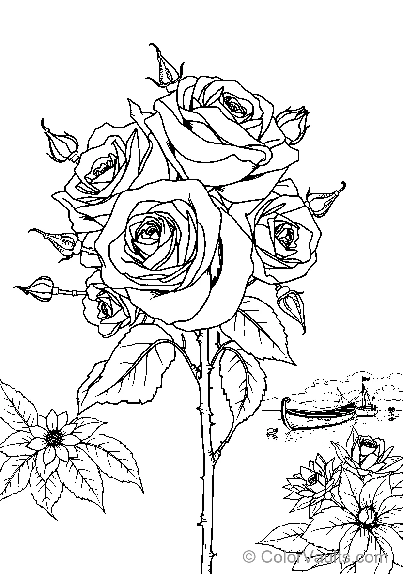 Roses In A Vase (Scene 3)