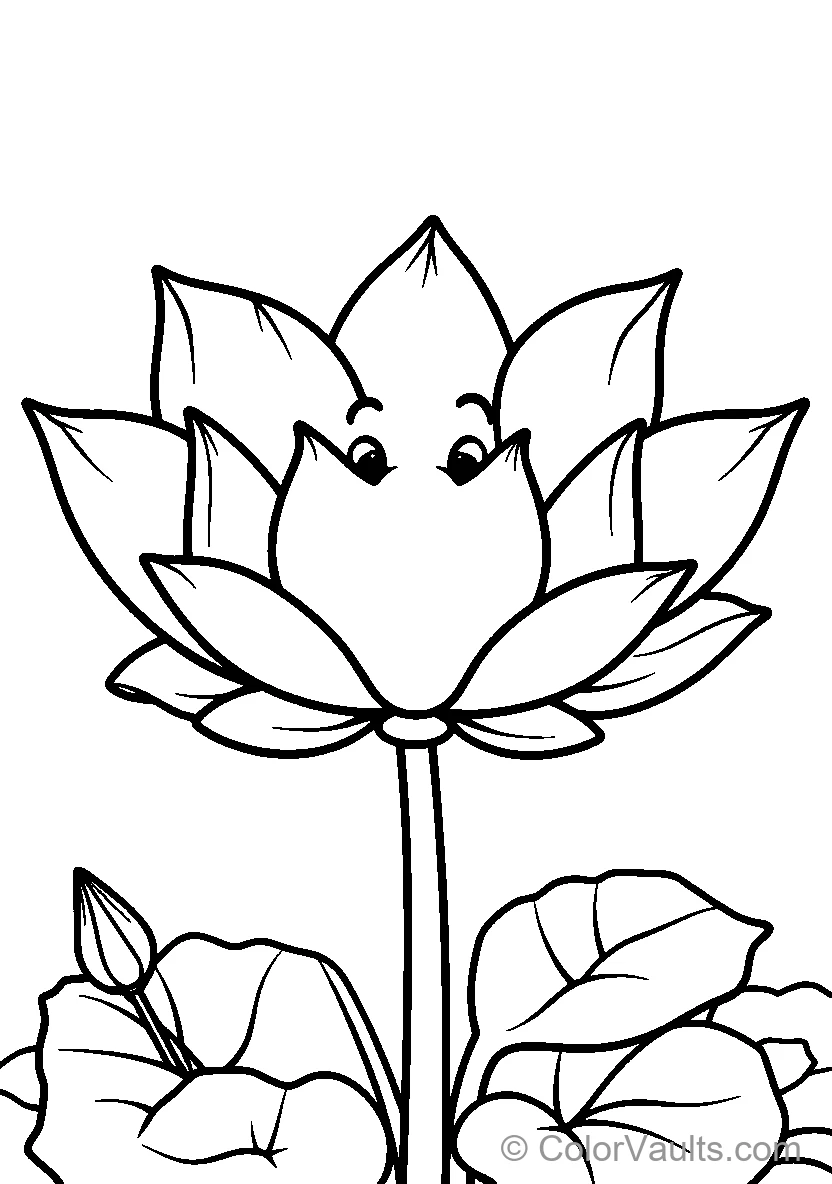 Smiling Lotus Flower