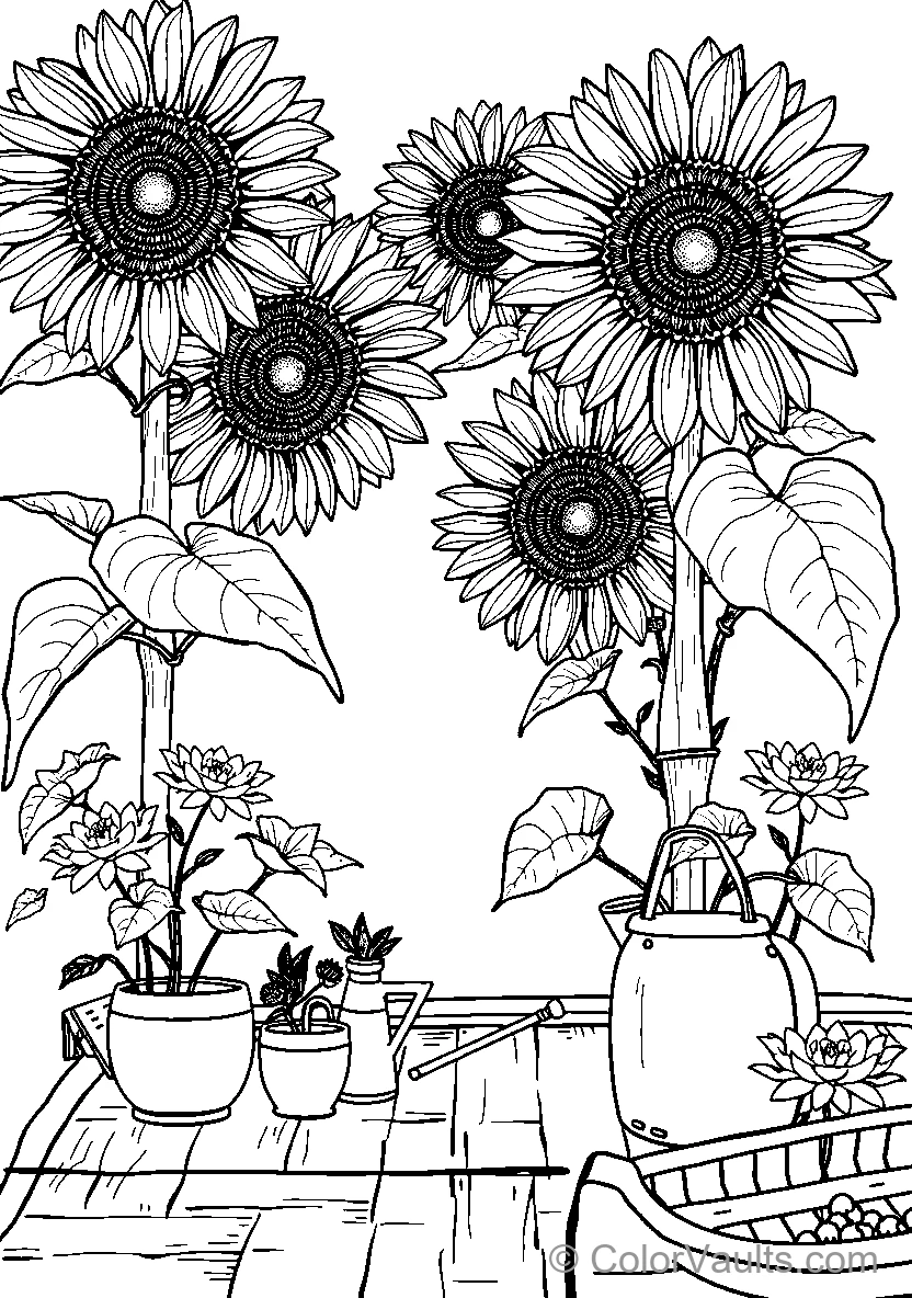 Sunflower Garden (Scene 5)