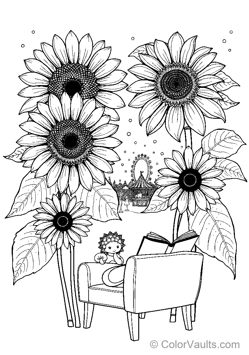 Sunflower Garden Reading Corner