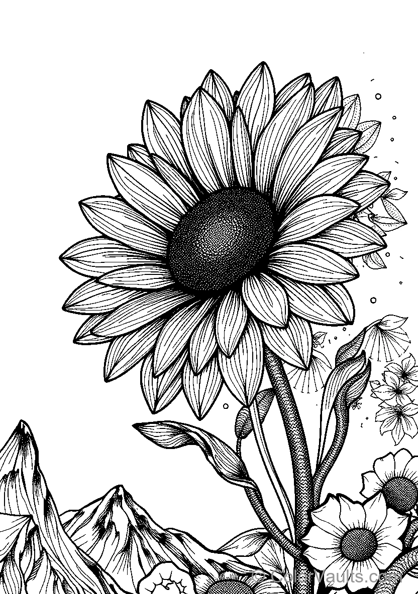 Sunflower In Detail