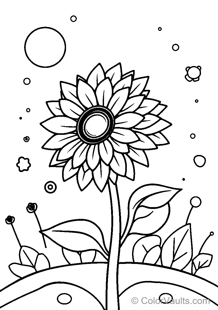 Sunflower In A Garden