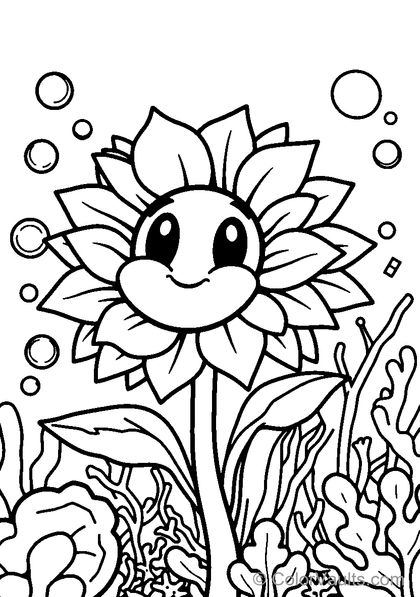 Underwater Sunflower