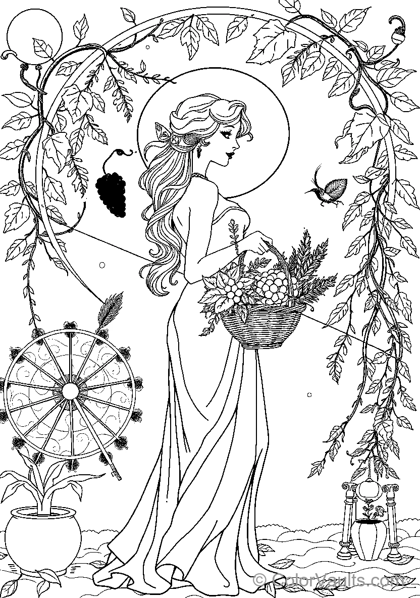 Woman With Flowers