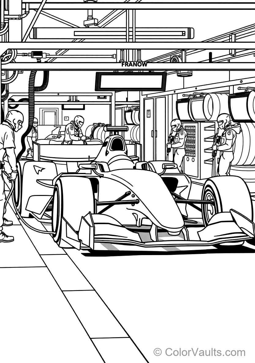 Formula 1 Grid Start with Green Lights and Smoke (2)