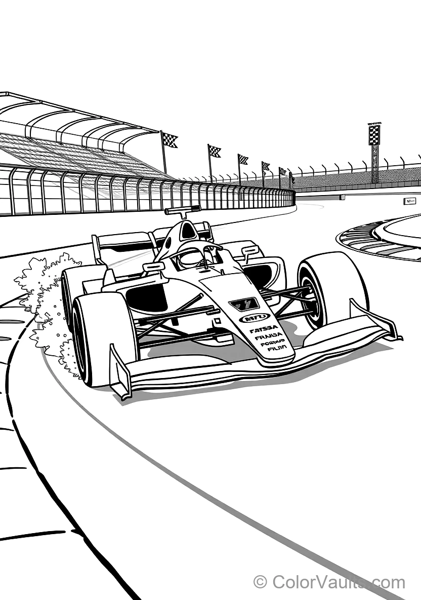 Classic Vintage Grand Prix Car Racing on Track (2)