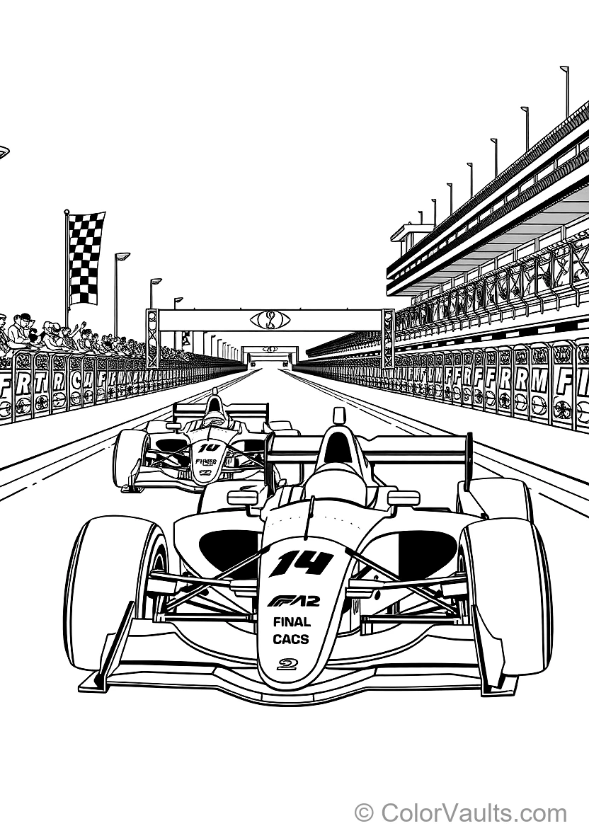 Championship Grand Prix Winner Crossing the Line (2)