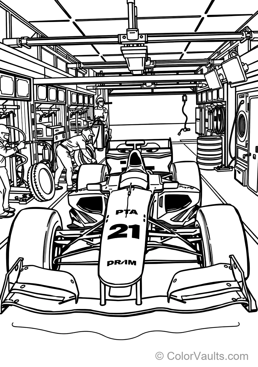 Formula 1 Grid Start with Green Lights and Smoke (3)