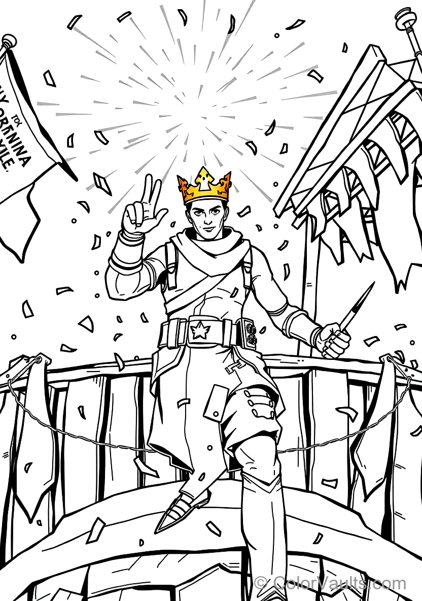 Fortnite coloring page 2