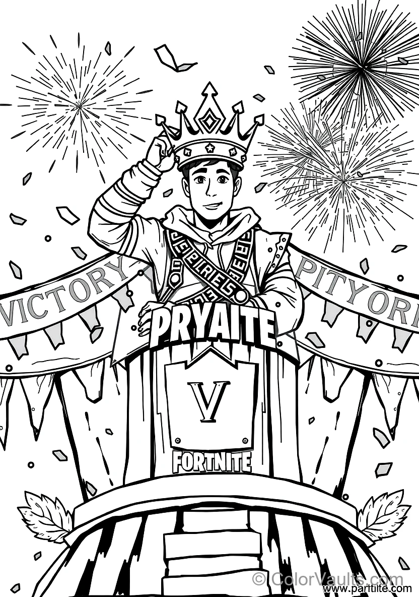 Fortnite coloring page 3