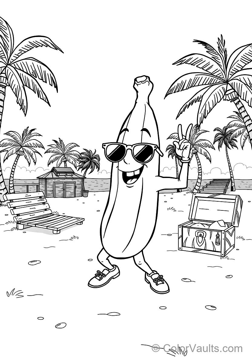 Peely the Funny Banana Character Doing a Victory Dance (Scene 7)