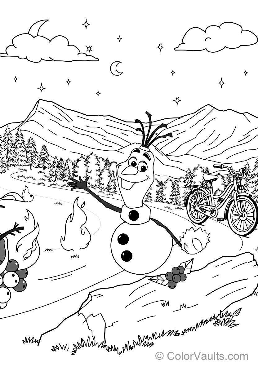 Olaf et the Mignon Fire Salamander Bruni Playing (Scene 3)