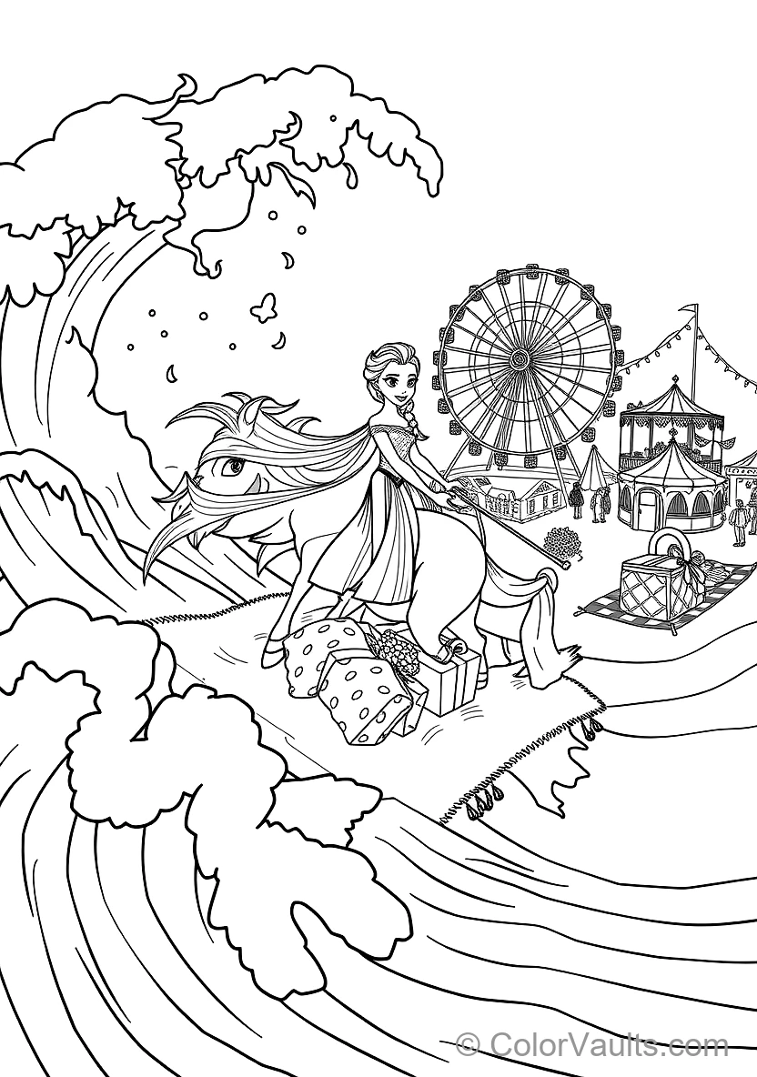 Elsa et the Mythical Water Spirit Nokk Galloping (Scene 44)