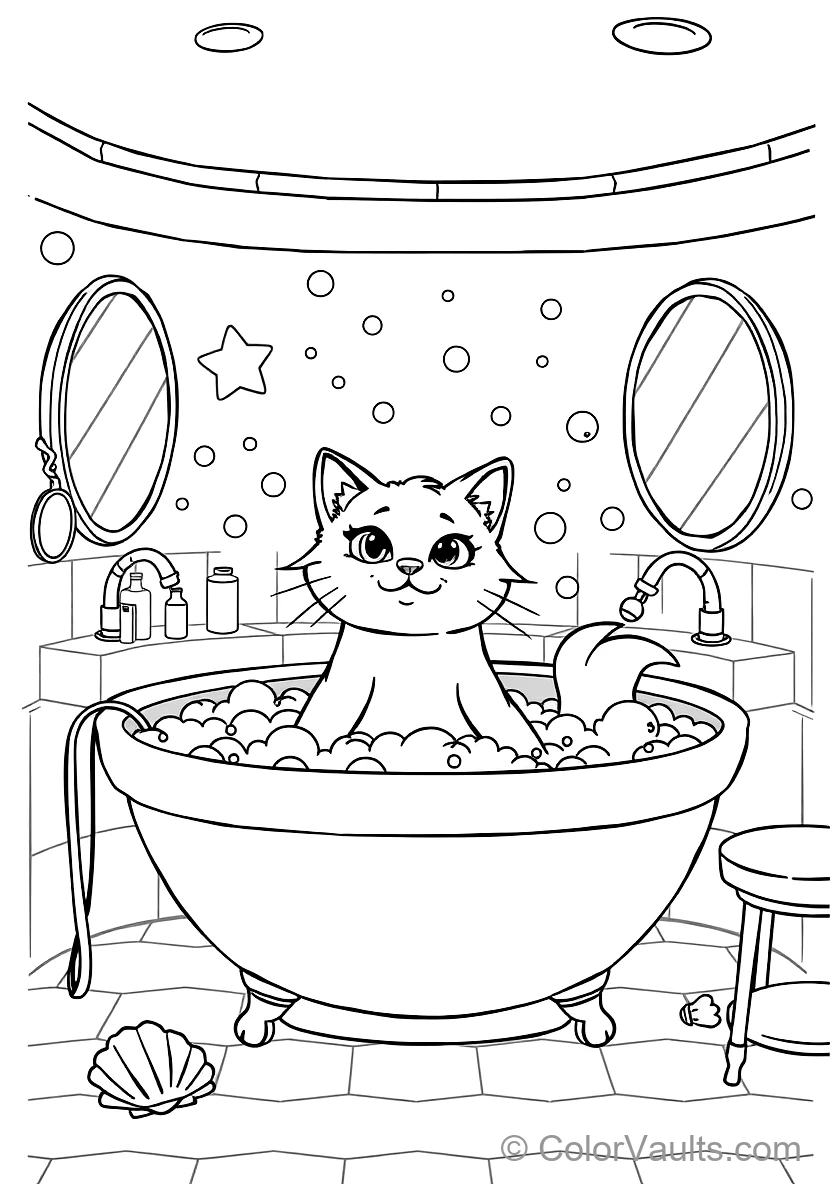 Gabby Dollhouse coloring page 2