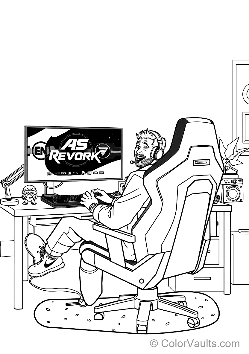 Esports Team Logo Crest with Gaming Mouse and Keyboard (2)