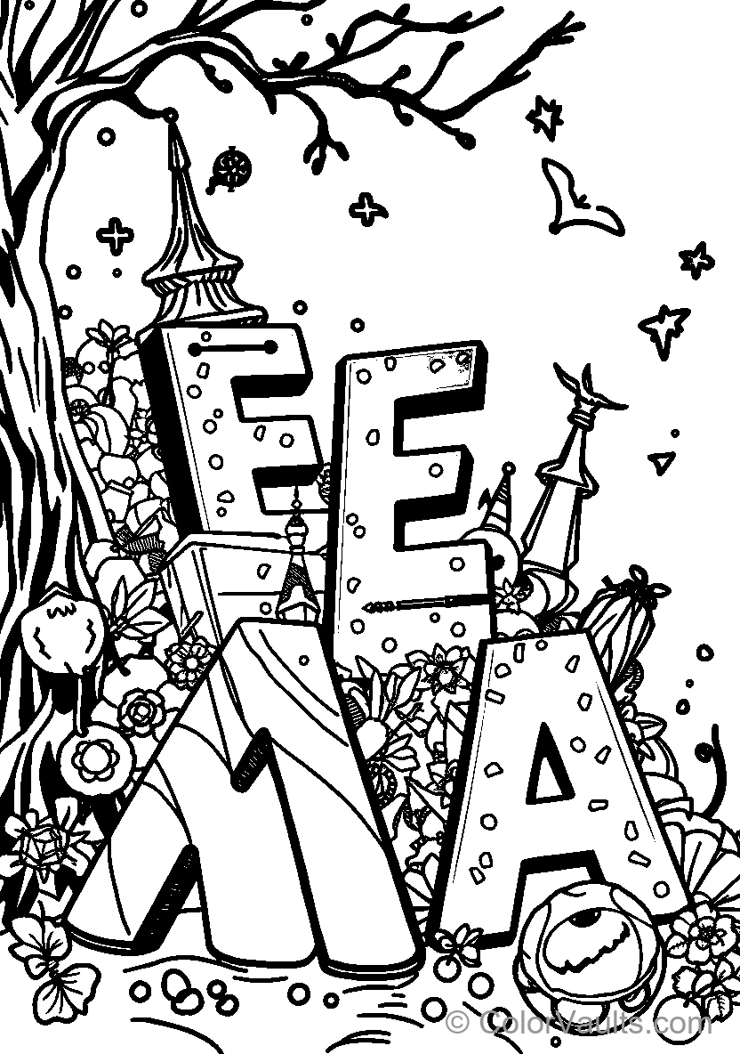Halloween Letter Art