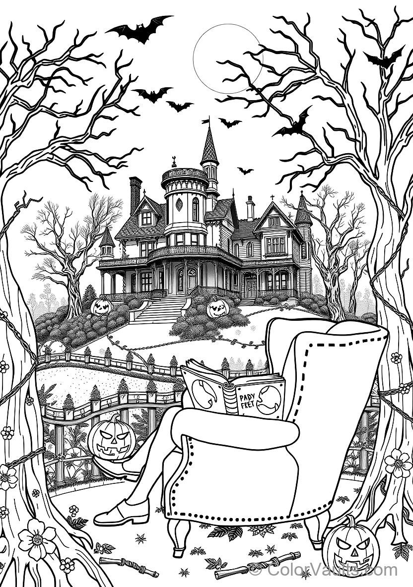 Halloween Party in Haunted Ballroom avec Bats