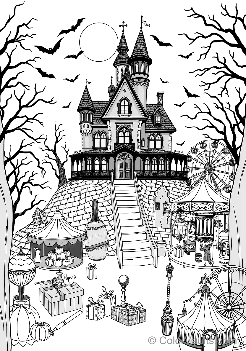 Mignon Ghost Floating Through Misty Autumn Graveyard (2)