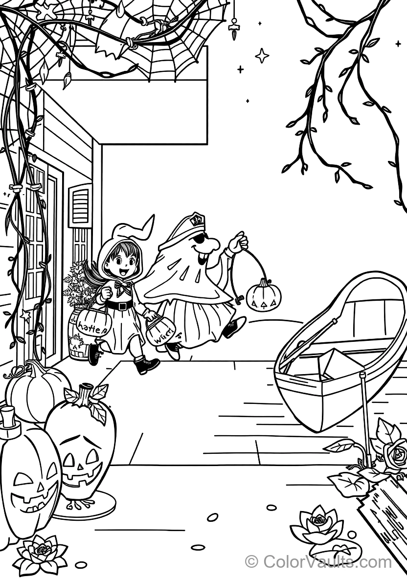Halloween Party in Haunted Ballroom with Bats (3)