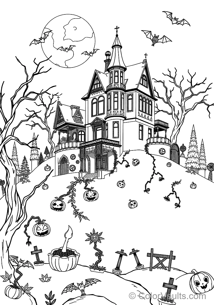 Witch Flying on Broomstick Across Starlit Halloween Sky (4)