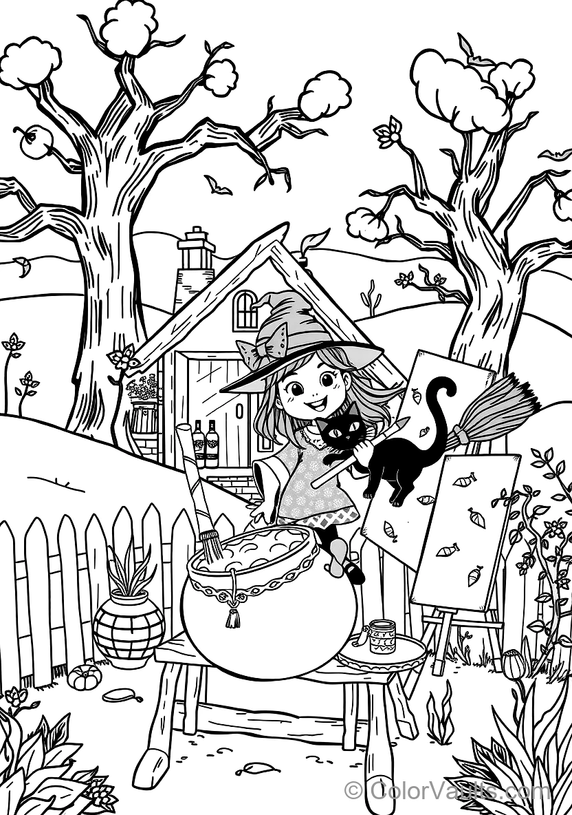 Mignon Ghost Floating Through Misty Autumn Graveyard (4)