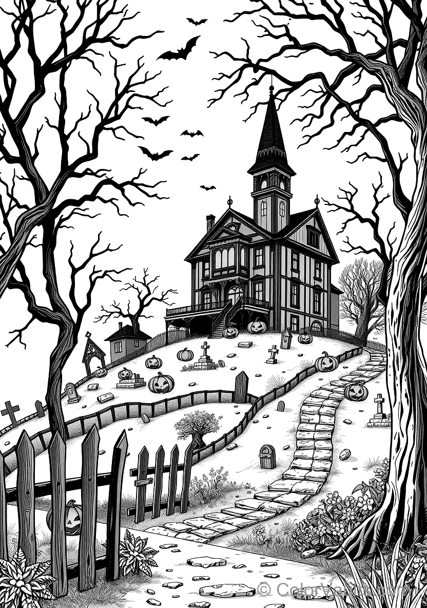 Witch Flying on Broomstick Across Starlit Halloween Sky (6)