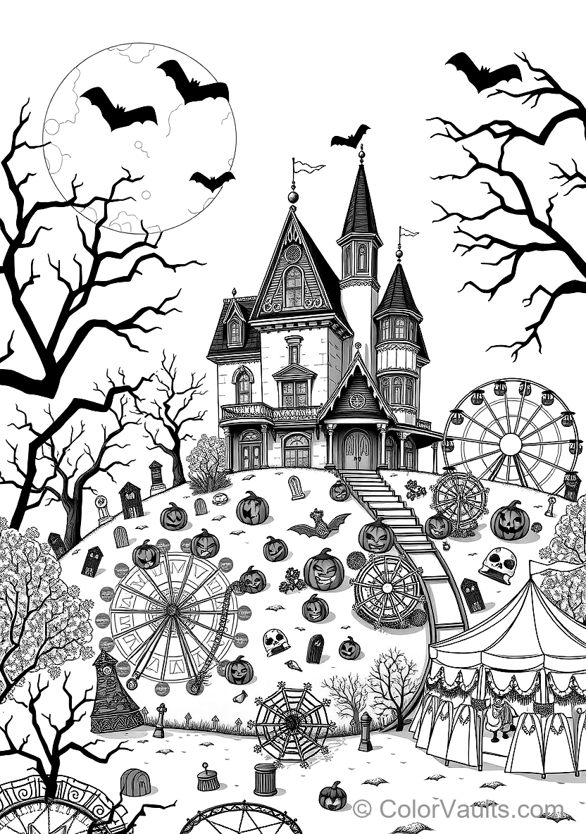 Halloween Trick-or-Treat Street mit Costumed Kids (7)