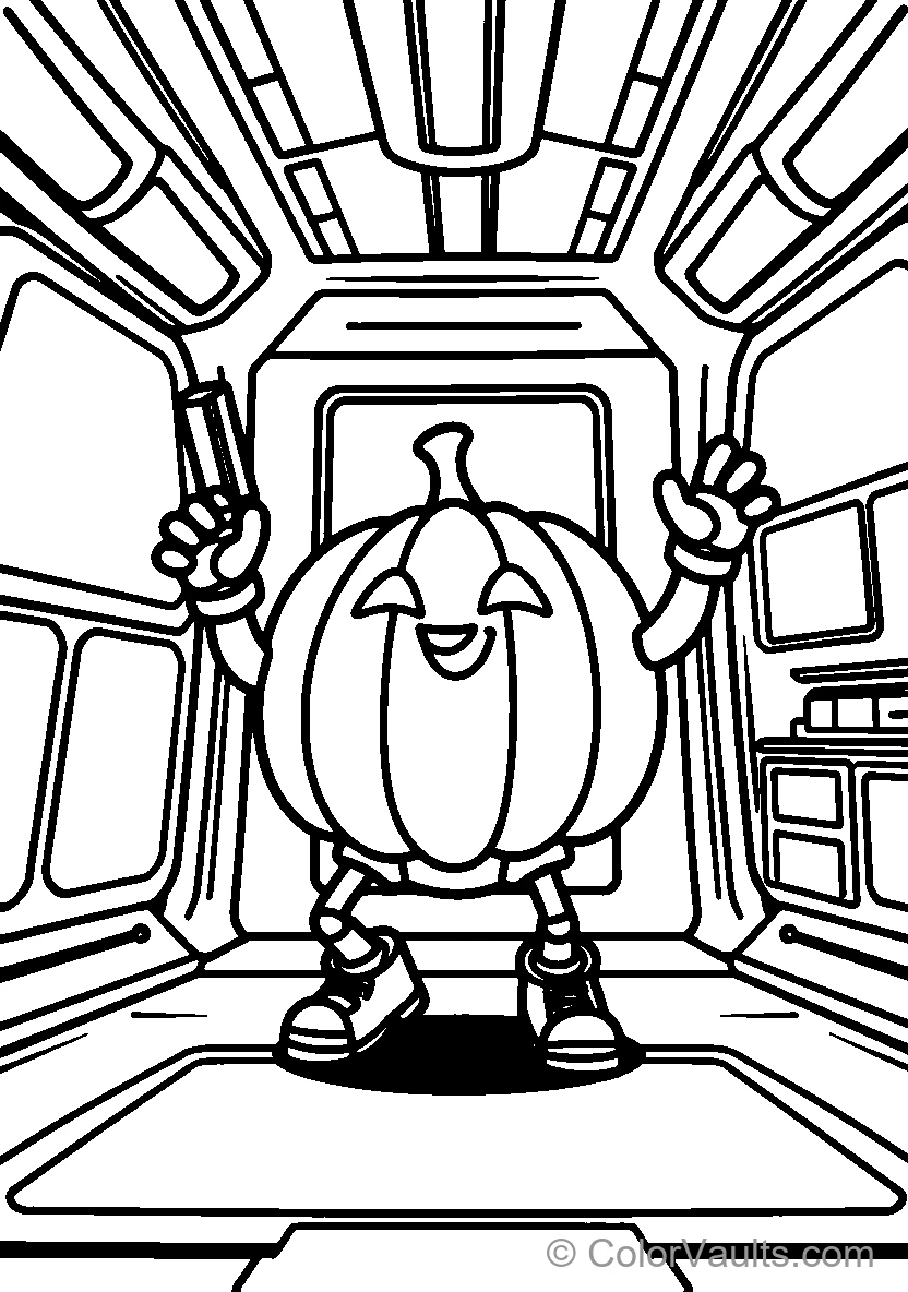 Pumpkin In Space