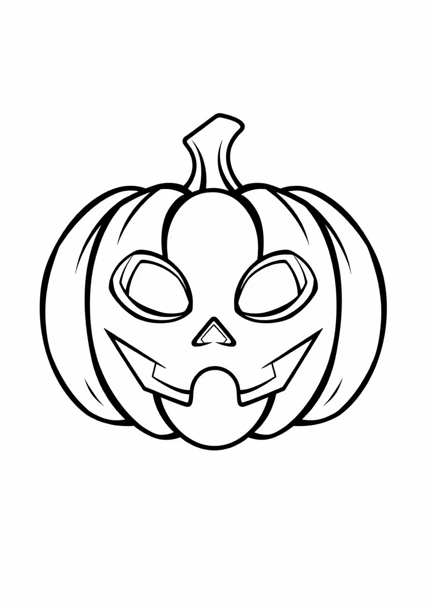 Halloween Masks & Photo Props coloring page 1