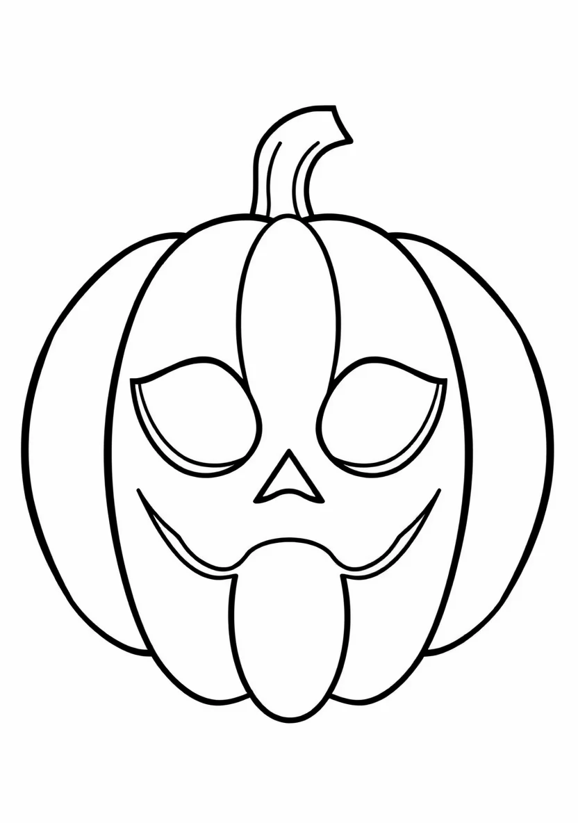 Halloween Masks & Photo Props coloring page 3