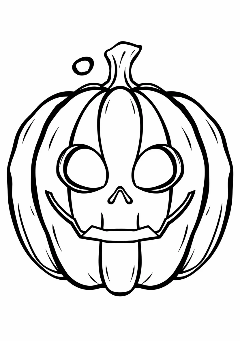 L1 a Symmetrical Halloween Pumpkin Mask with