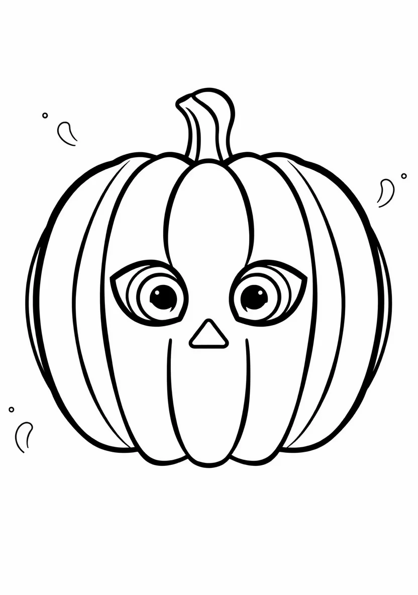 L1 a Symmetrical Halloween Pumpkin Mask with
