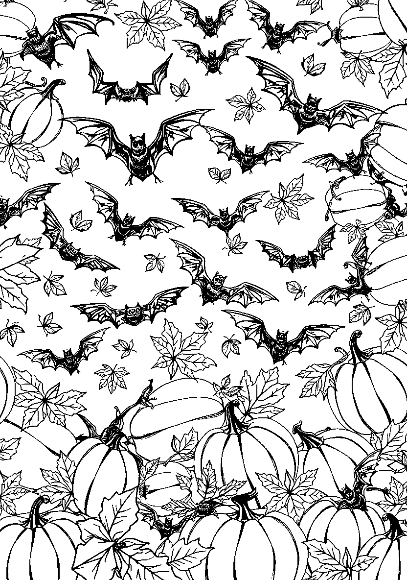 Halloween Bat and Pumpkin Mask Template