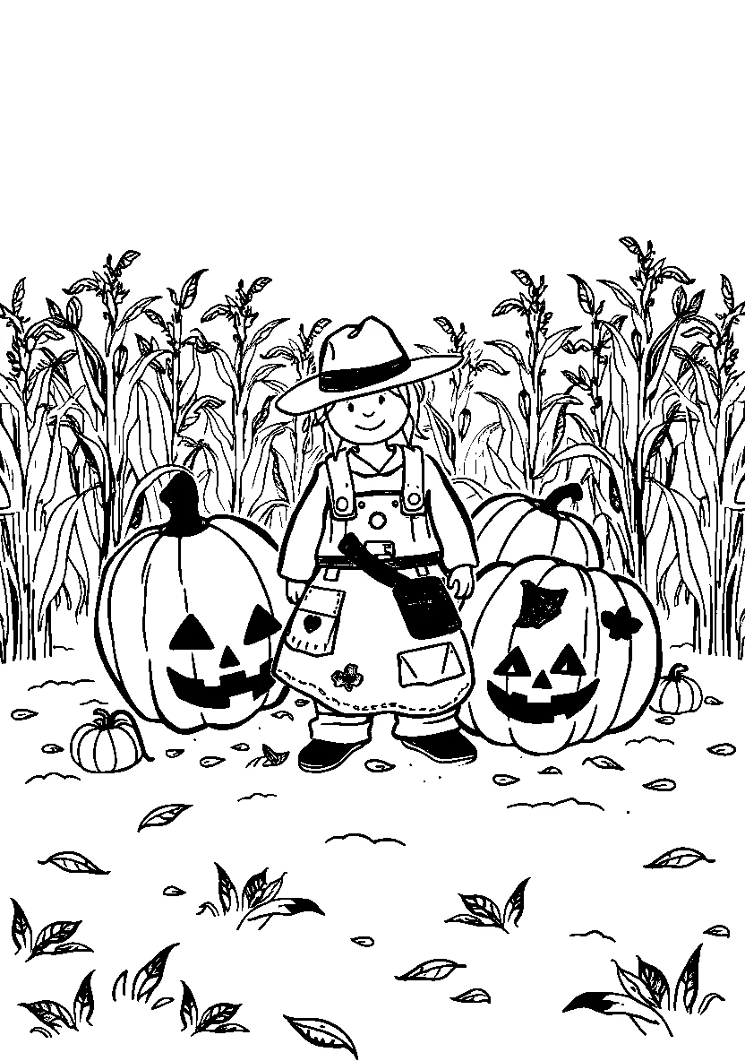 Halloween Pumpkin Face Mask Template