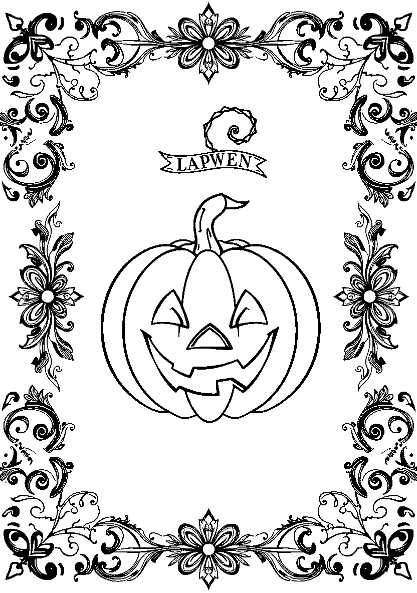 Halloween Pumpkin Face Mask Template