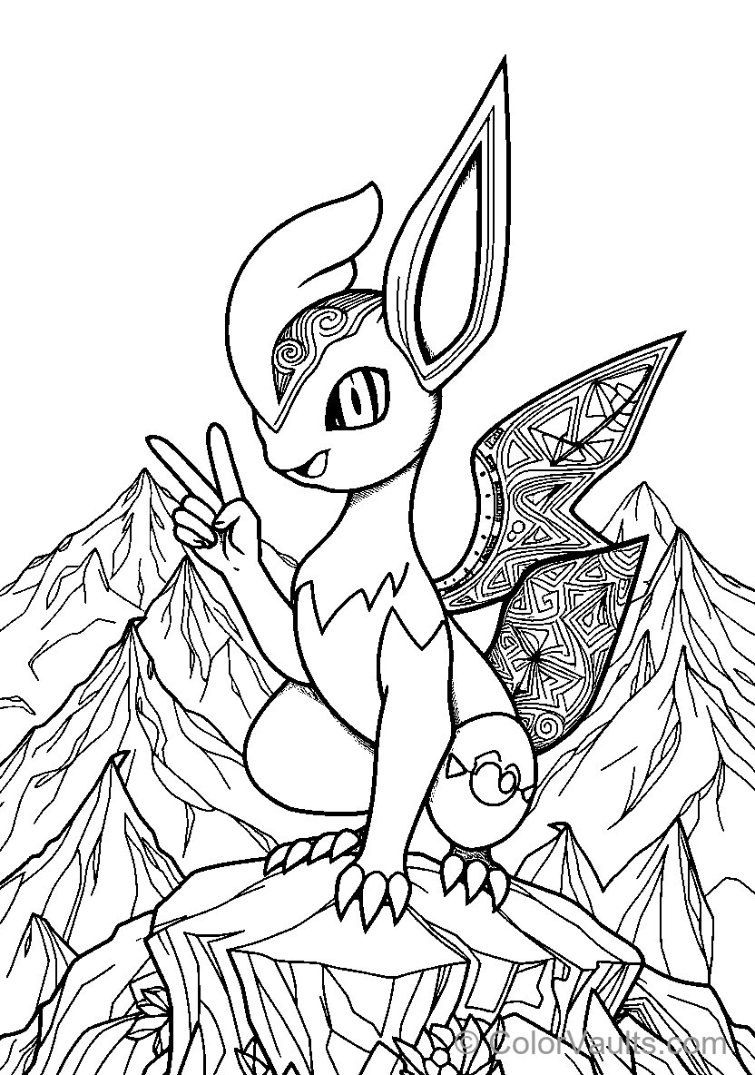 Fantasy Creature im Mountains
