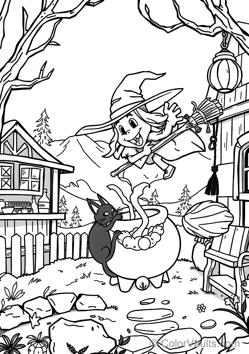 Friendly Goblin Carrying a Lantern in the Woods