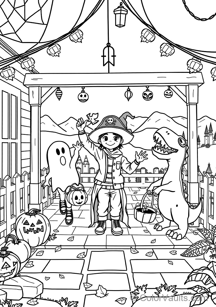 Witch Flying on Broomstick Across Moon (2)